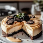 Delicious Oreo Chocolate Cheesecake Slices
