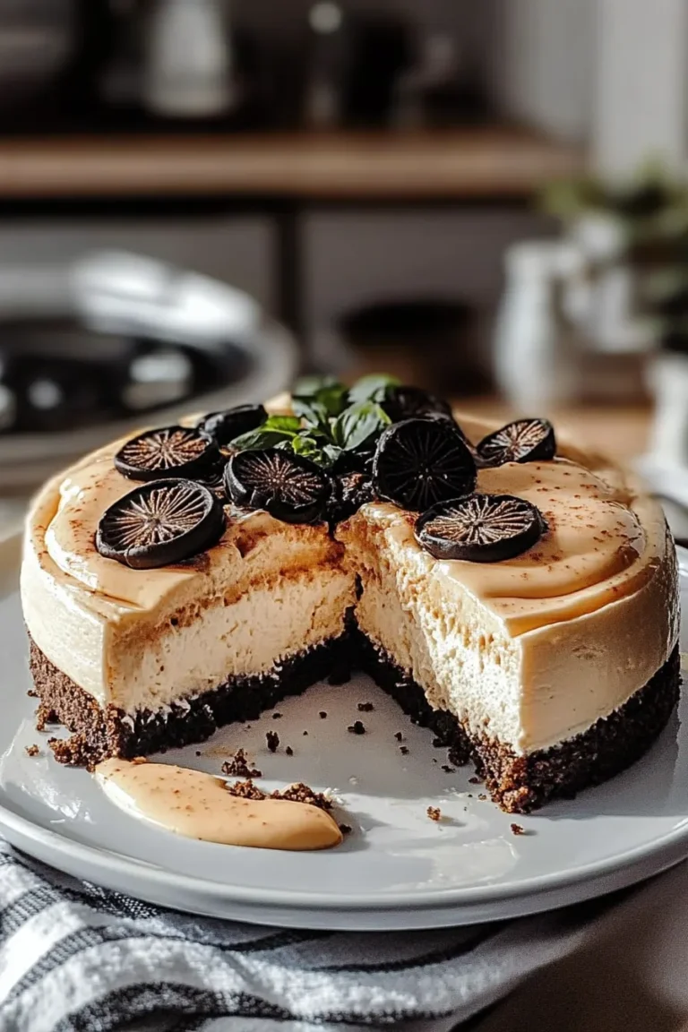 Delicious Oreo Chocolate Cheesecake Slices