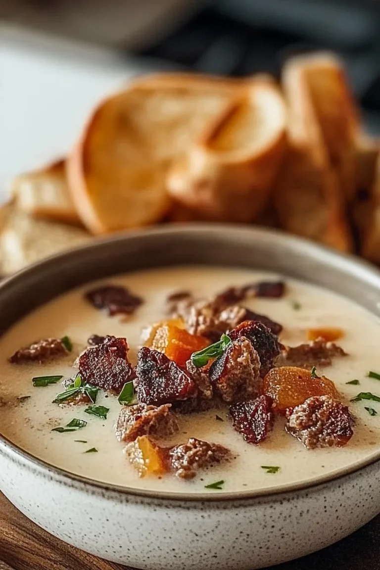 Delicious Philly Cheesesteak Soup in a Bowls