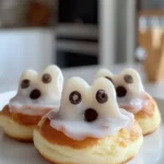 Screaming Ghost Donuts - Spooky Halloween Desserts