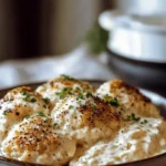 Creamy Smothered Chicken And Rice in a Pot