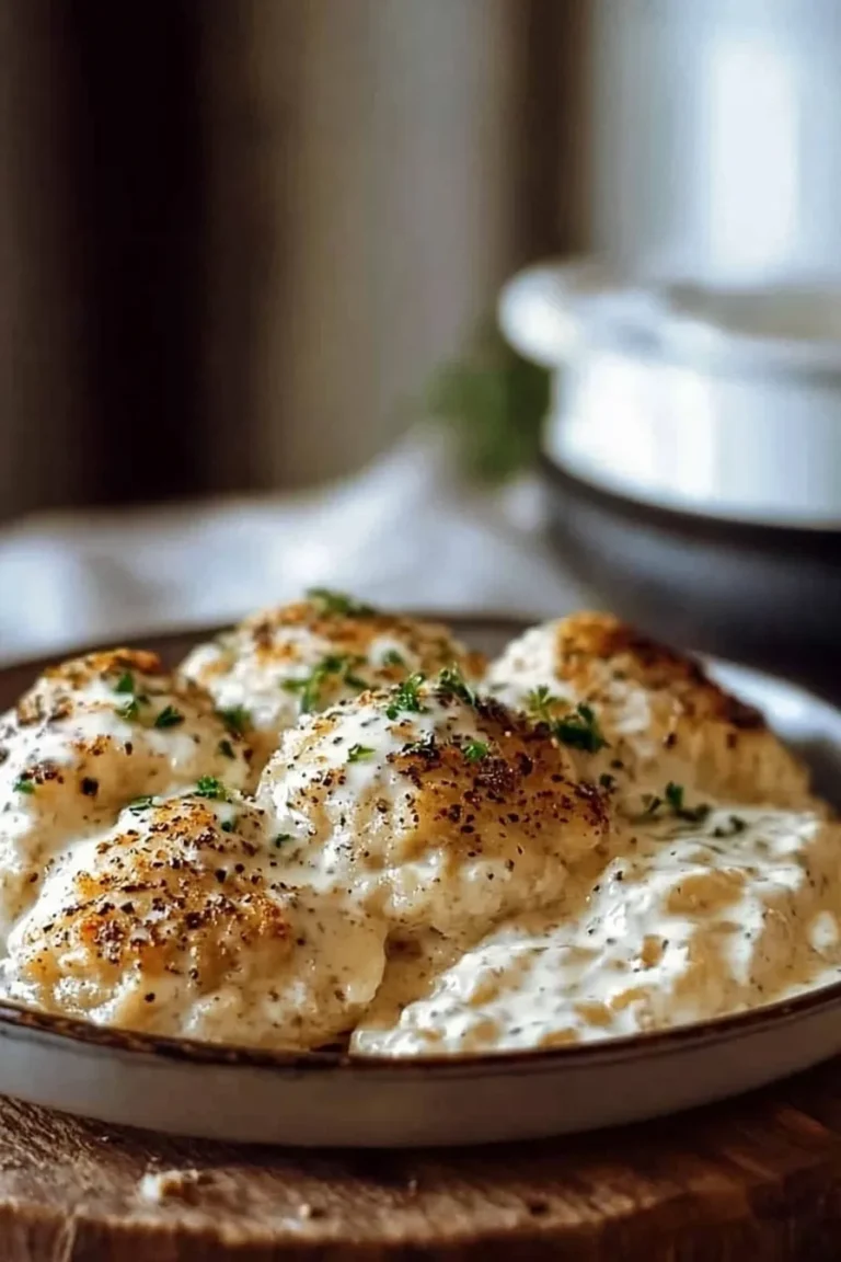 Creamy Smothered Chicken And Rice in a Pot