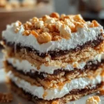 S’mores Seven Layer Bars Delicious Cross-Section