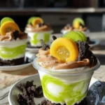 Zombie Pudding Cups Halloween Treats - Spooky Dessert Delight