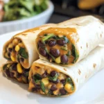 15 Minute Black Bean and Spinach Burritos
