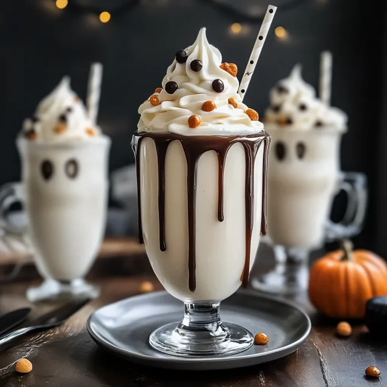 3. Ghostly Vanilla Milkshake