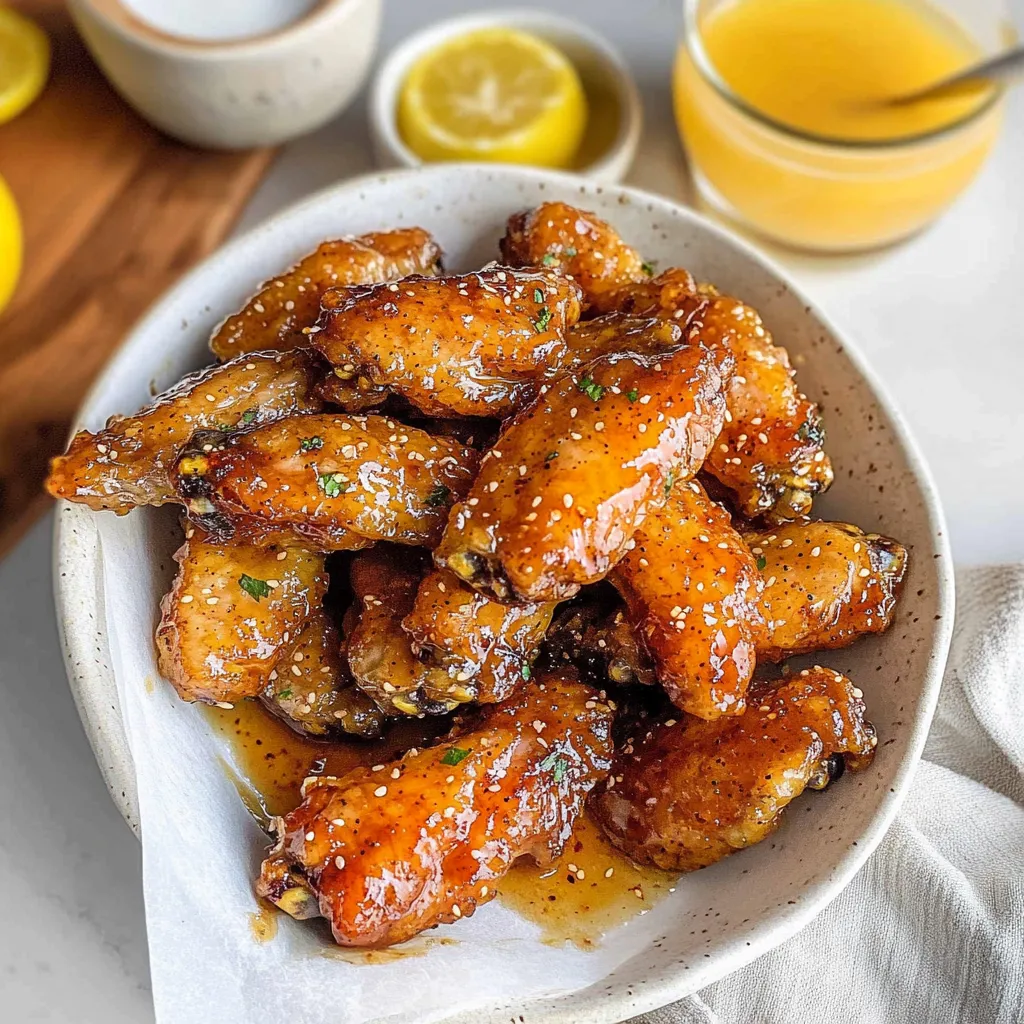 HONEY LEMON PEPPER WINGS