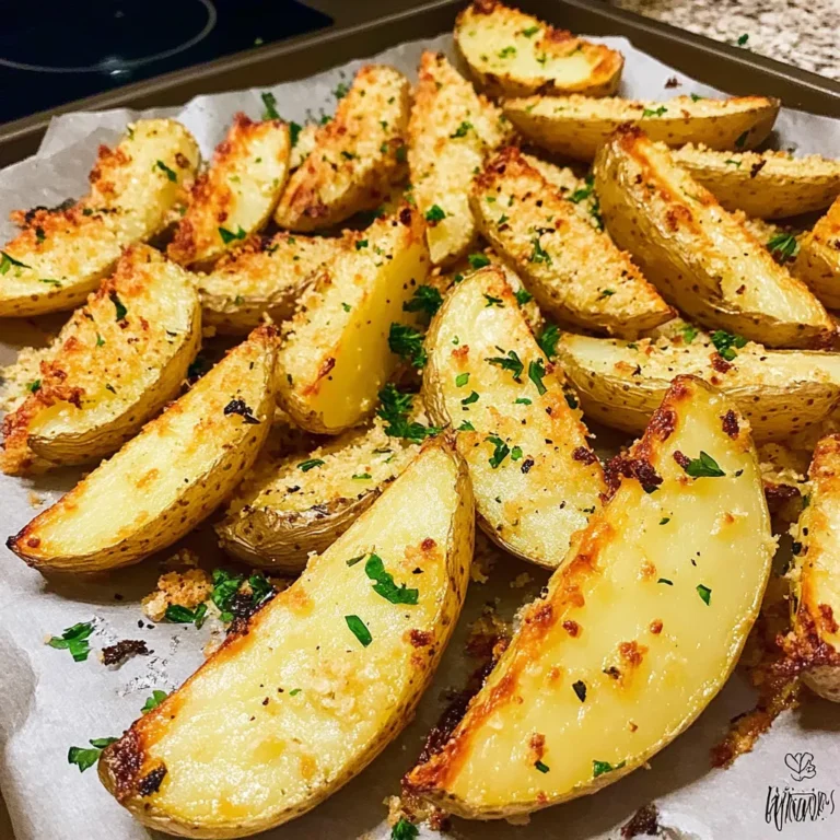 Baked Garlic Parmesan Potato Wedges