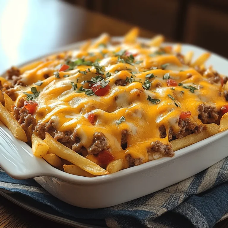 Cheeseburger French Fry Casserole