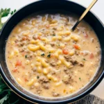 Cheeseburger Macaroni Soup