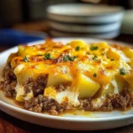 Cheesy Ground Beef and Potato Casserole