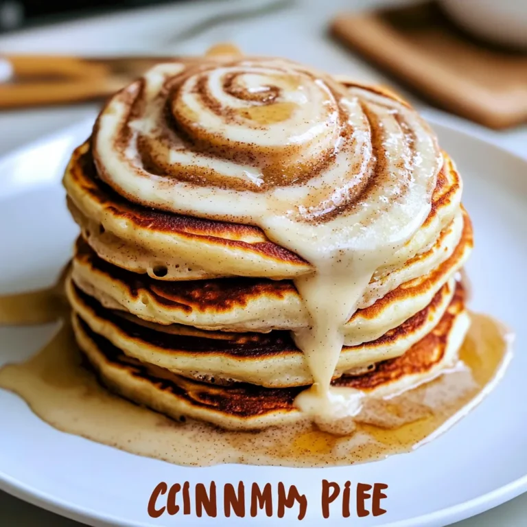 Cinnamon Roll Pancakes With Swirl And Cinnamon Butter