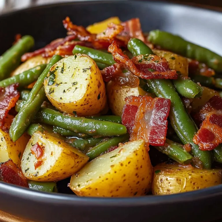 Country Ranch Green Beans and Potatoes with Bacon Recipe