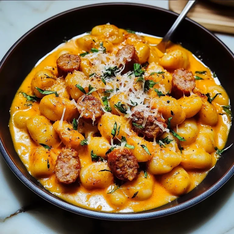 Creamy Pumpkin Gnocchi with Italian Sausage Recipe