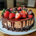 Double Chocolate Strawberry Cheesecake Delight