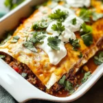 EASY GROUND BEEF ENCHILADAS
