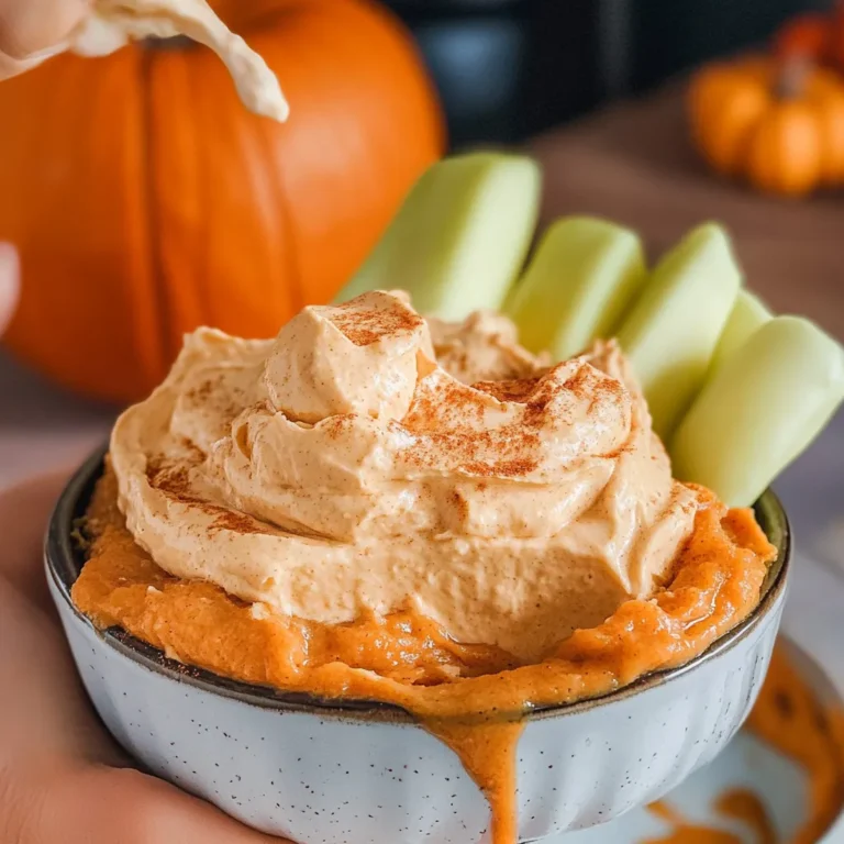 FLUFFY PUMPKIN PIE DIP HALLOWEEN TREAT