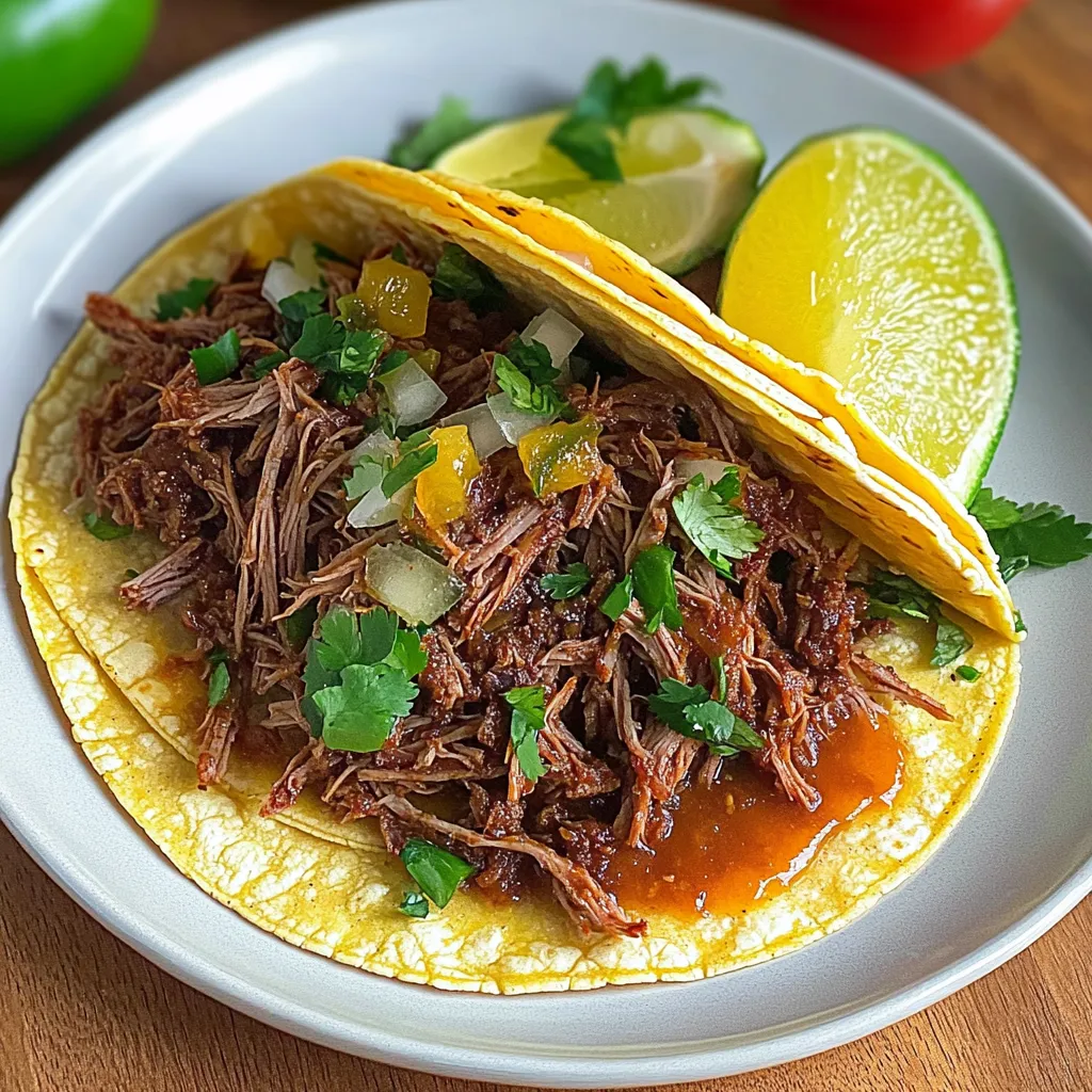 Flavorful Crock-Pot Shredded Beef Tacos