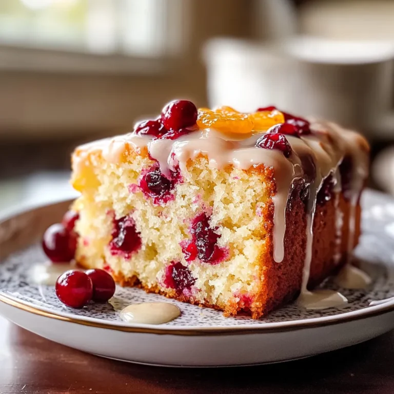 Fluffy Cranberry Orange Breakfast Cake: Easy, Sweet & Zesty!