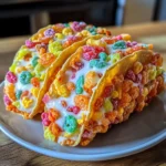 Fruity Pebbles Cheesecake Tacos: A Fun Dessert Delight!