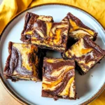 Fudgy Swirled Pumpkin Cheesecake Brownies
