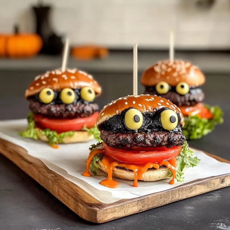 GOOGLY EYE MONSTER BURGERS HALLOWEEN DINNER IDEA