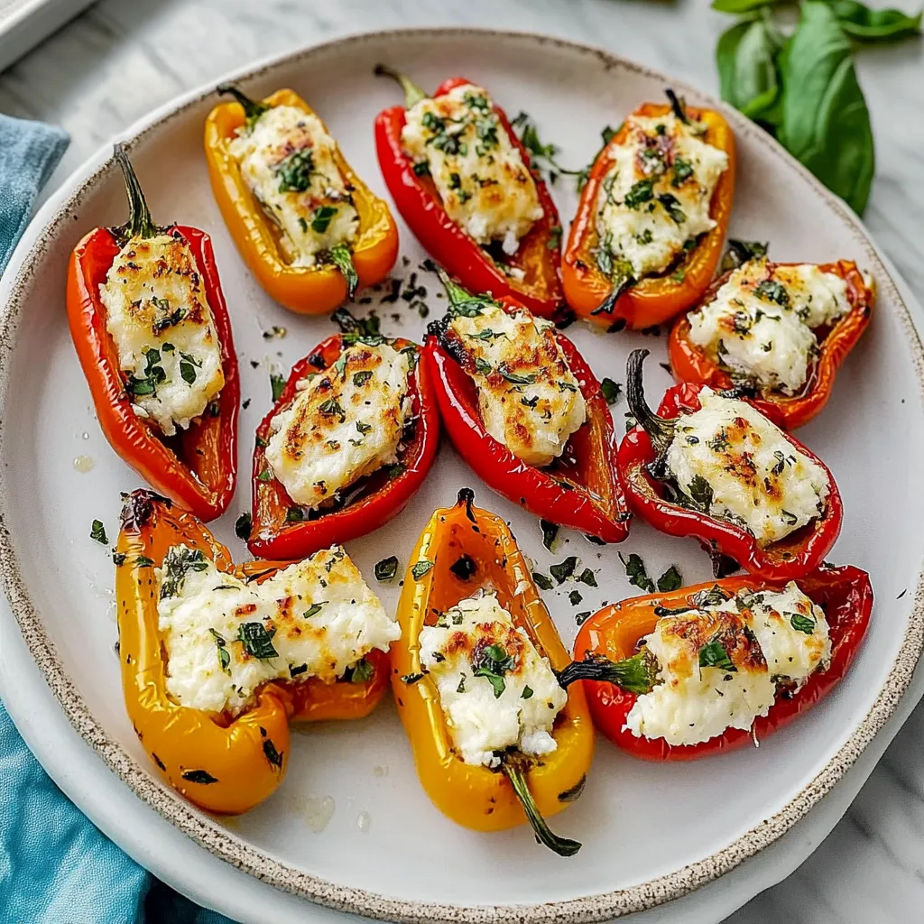 Goat Cheese Stuffed Mini Peppers