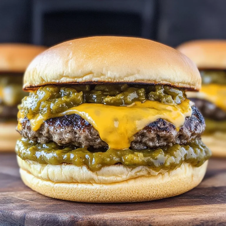 Green Chile Cheeseburgers