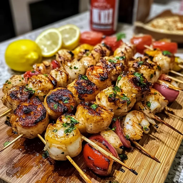 Grilled Seafood Skewers are the pinnacle of summer