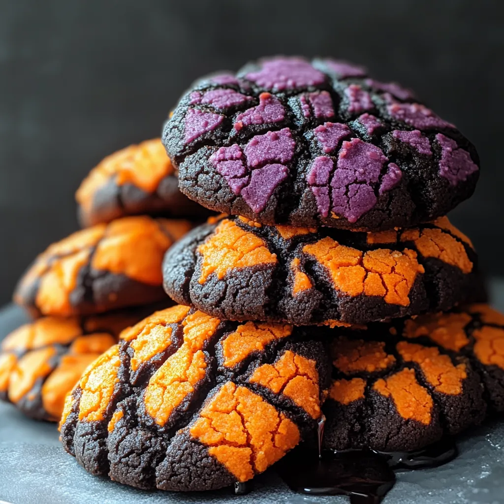 HALLOWEEN CRINKLE COOKIES