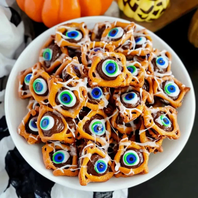 HALLOWEEN PRETZELS MONSTER EYEBALLS