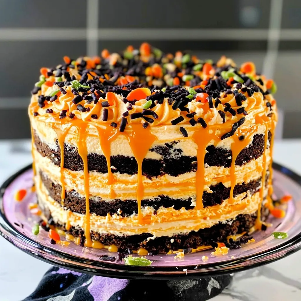 Halloween Icebox Cake
