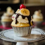 Homemade Banana Split Cupcakes