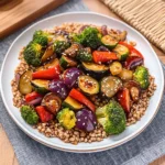 KOREAN BBQ ROASTED VEGETABLES WITH FARRO