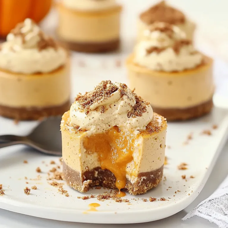 NO BAKE PUMPKIN MINI CHEESECAKES