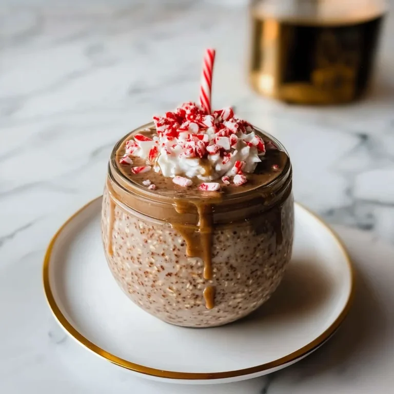 Peppermint Mocha Overnight Oats