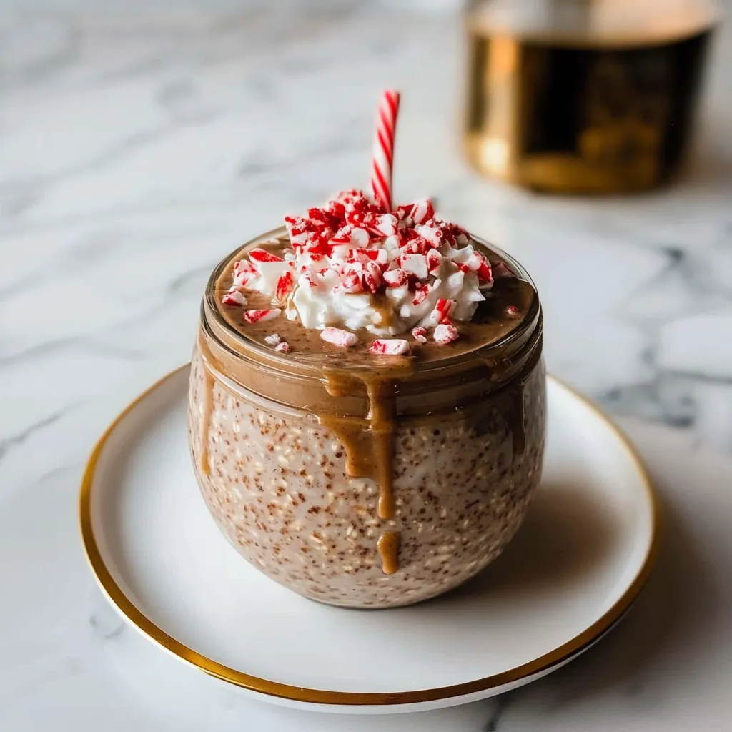 Peppermint Mocha Overnight Oats
