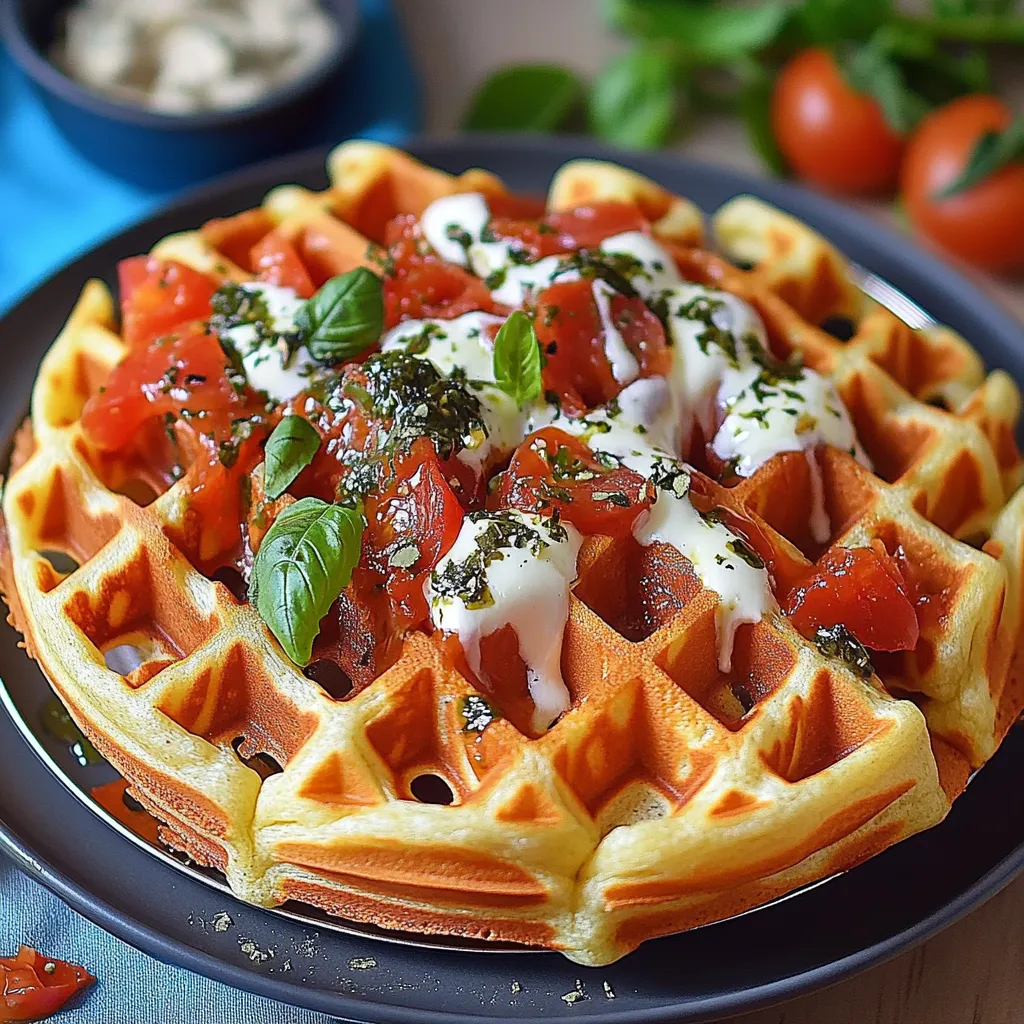 Pizza Waffles Recipe: Quick & Easy Waffle Iron Snack!