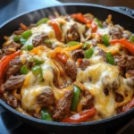 Queso Steak Fajita Skillet