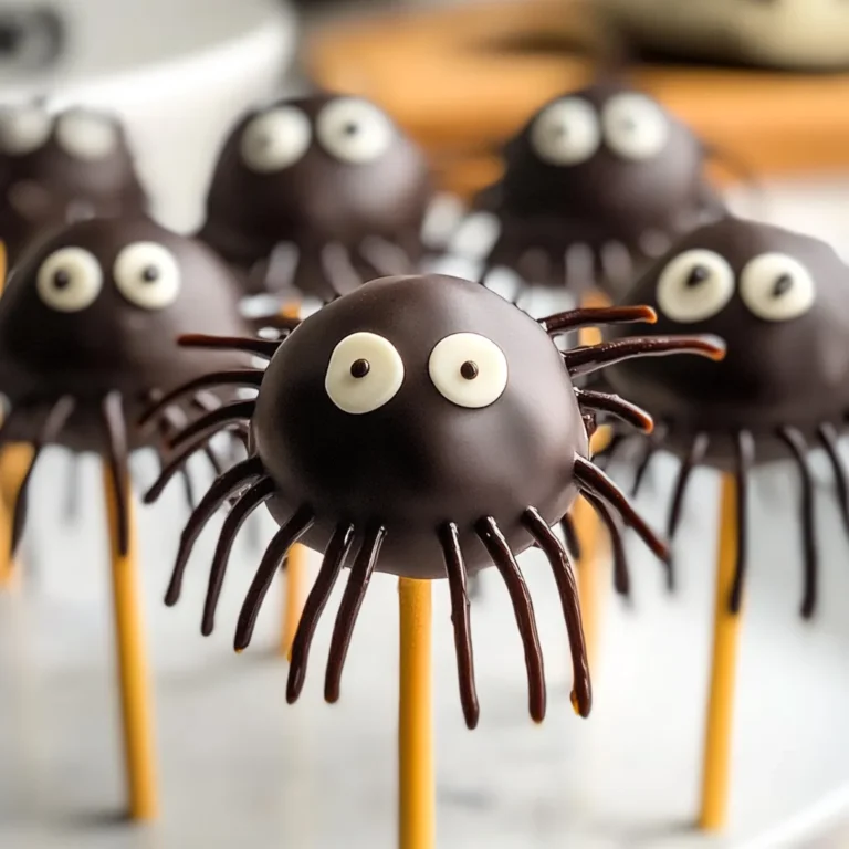 SPOOKY SPIDER CAKE POPS