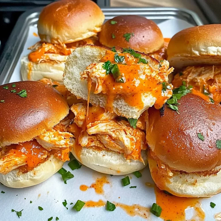 Spicy Buffalo Chicken Sliders
