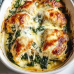 Spinach Chicken Casserole with Cream Cheese and Mozzarella Recipe