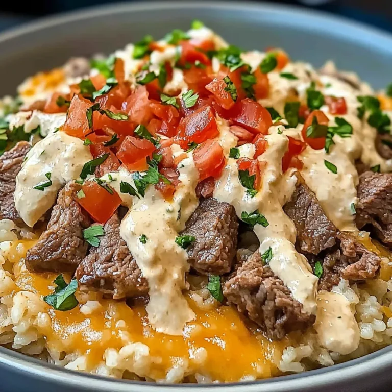 Steak Queso Rice Delight