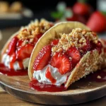 Strawberry Crunch Cheesecake Tacos