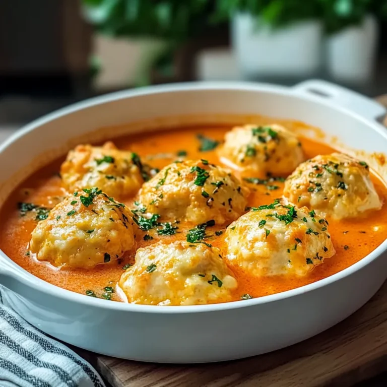 Tomato Soup with Cheddar Bay Dumplings