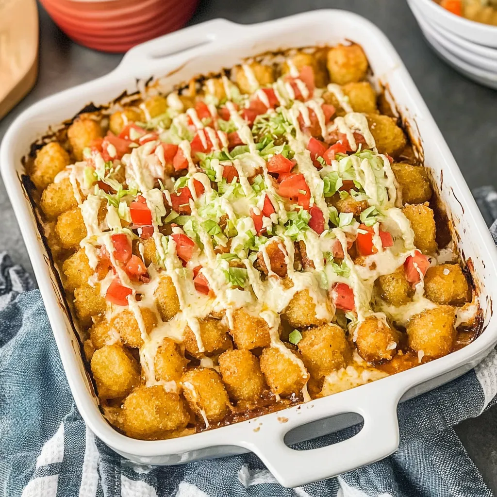 Big Mac Tater Tot Casserole