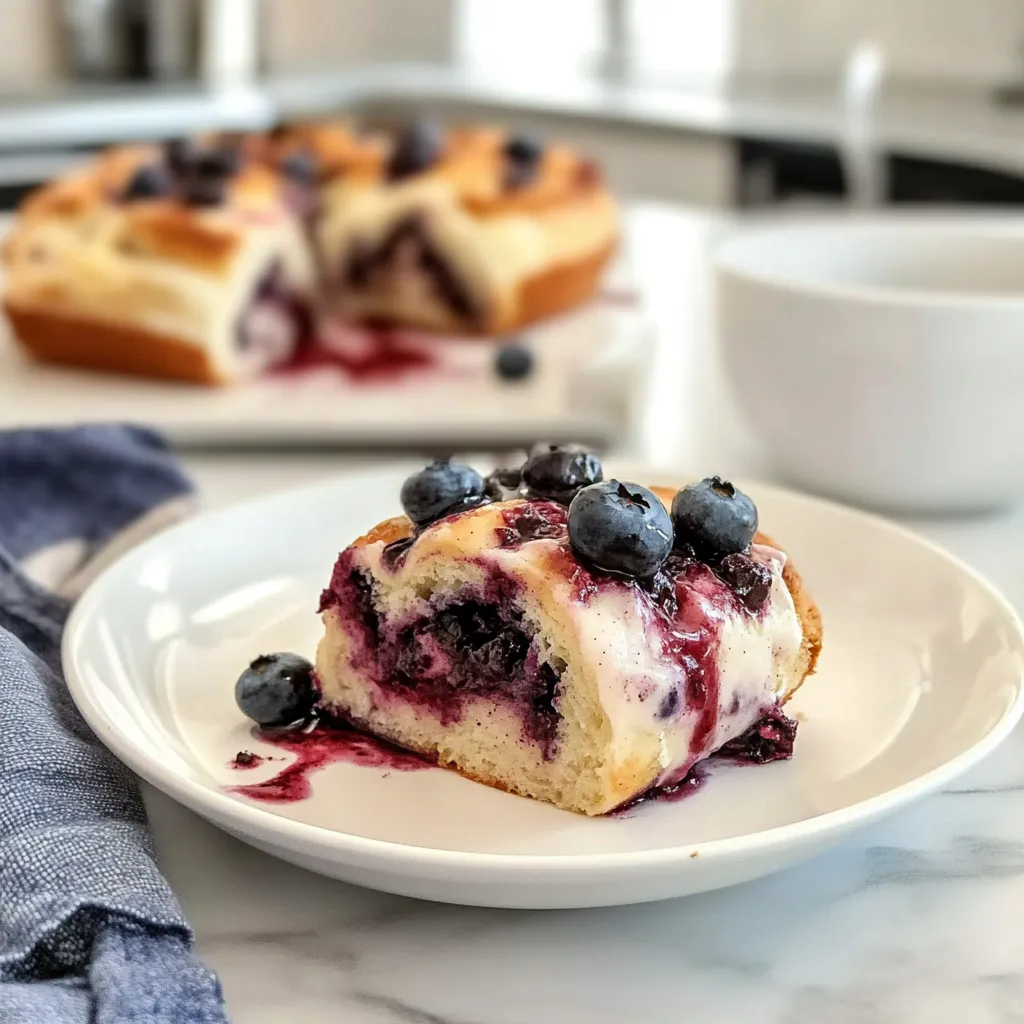 BLUEBERRY CINNAMON ROLLS