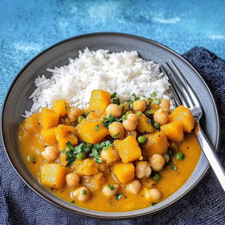 Butternut Squash Curry With Chickpeas