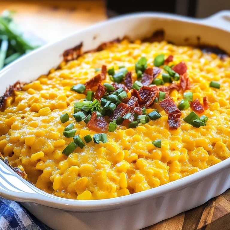 Cheddar Corn Casserole