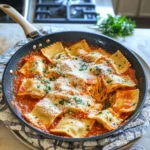 Cheesy Ravioli Skillet